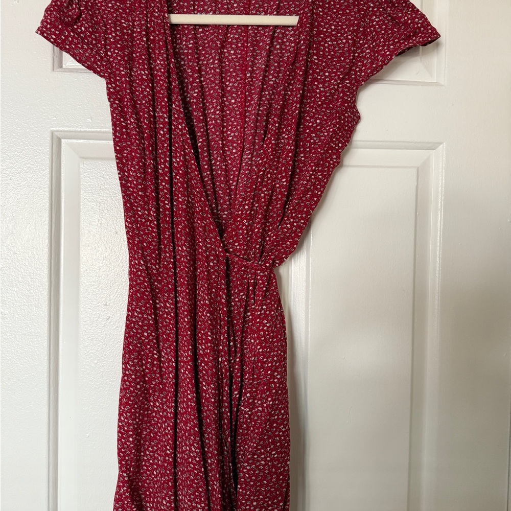 Vintage Red Floral Dress by J. Galt